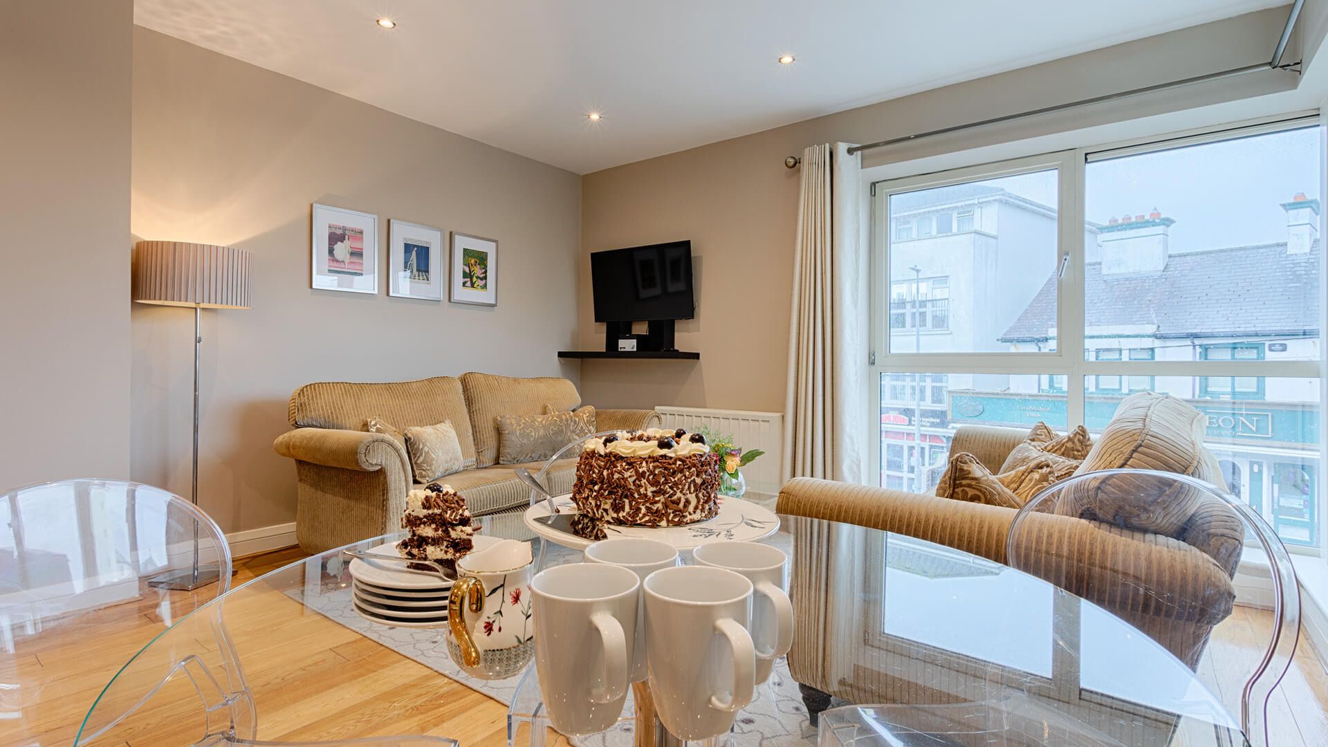 Spacious two-bedroom apartment with Village views